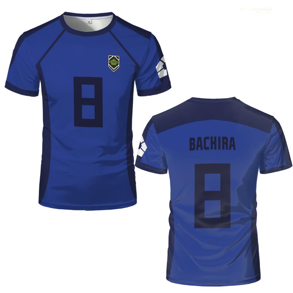 Anime Japanese Blue Lock Isagi Yoichi Football Jersey T-shirt Cosplay Hyoma Chigiri Meguru Bachira Tee Original