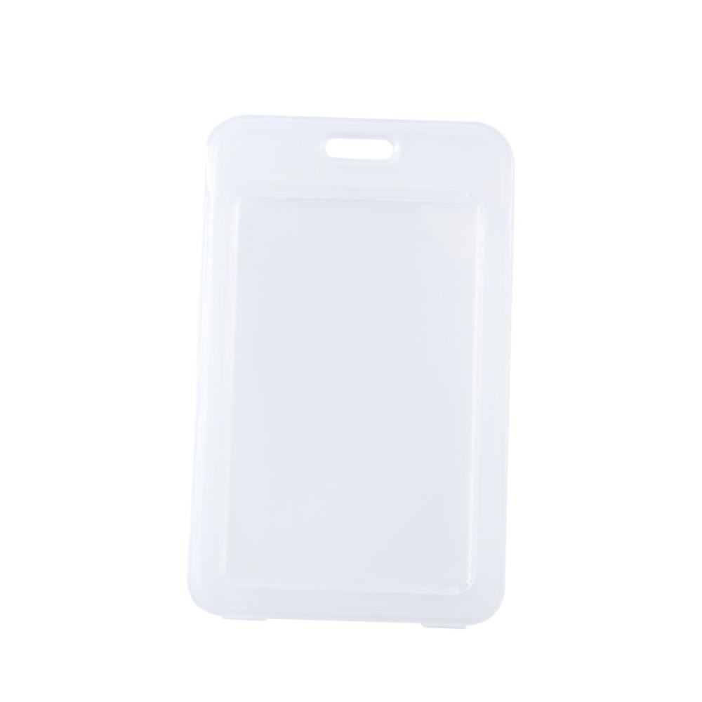 Мини-держатель для удостоверения личности, чехол для пропуска из АБС-пластика, прочный вертикальный прозрачный держатель для карт