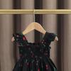 Girls' Camisole Dress Summer Dress Baby Girl's Stylish Flying Sleeve Floral Dress Korean Vest Princess Dress