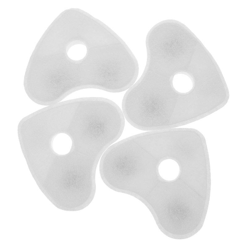 4Pcs Cat Water Fountain Filters Unique Heart Shape Activated Carbon Coconut Shell Effective Filtration Replacement for Pet