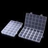 24 Grid Fixed Diy Multi-Grid Hardware Parts Grid Box, Plastic Storage Box With Lid Wax Grain Grid Box