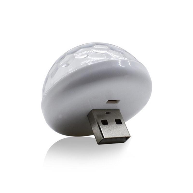 Многоцветный USB комплект освещения салона автомобиля атмосферная лампа DJ RGB цветная музыкальная лампа управление звуком светодиодный беспроводной стробоскоп