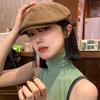 RICYGVM Autumn Beret For Women American Retro Cotton Linen Forward Hat Fashion Girl Artist Painter Cap Solid Color Berets Visors