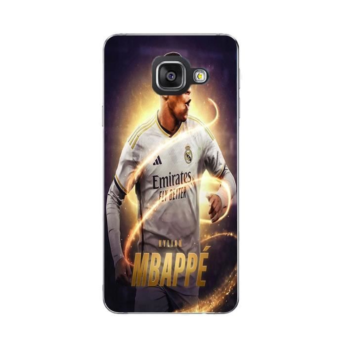 Coque Maniacase pourSamsung Galaxy A3 2017 Kylian Mbappe Real Madrid Wallpaper