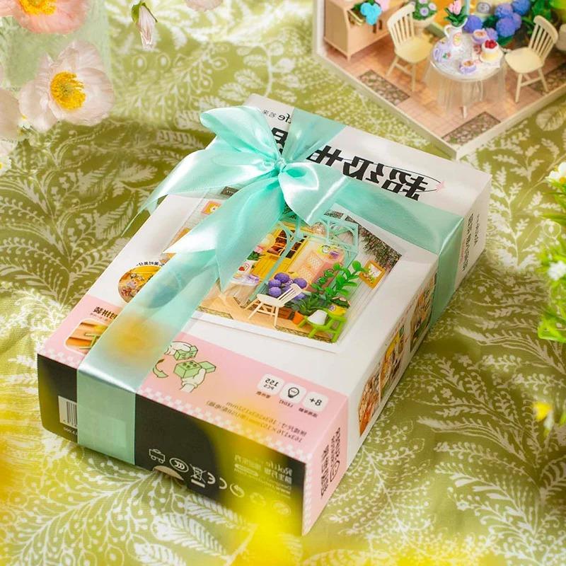 ROBOTIME Rolife 3D Puzzle Super Creator Blooming Tea Garden DIY Miniature House (DW013B) | 1:24 Scale