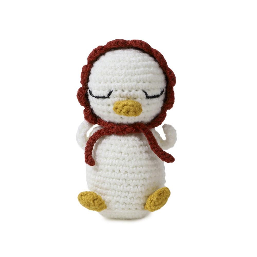 Penguin Crochet Cute Keychain Fiber Cotton Filling Children Home Decor Gift Doll