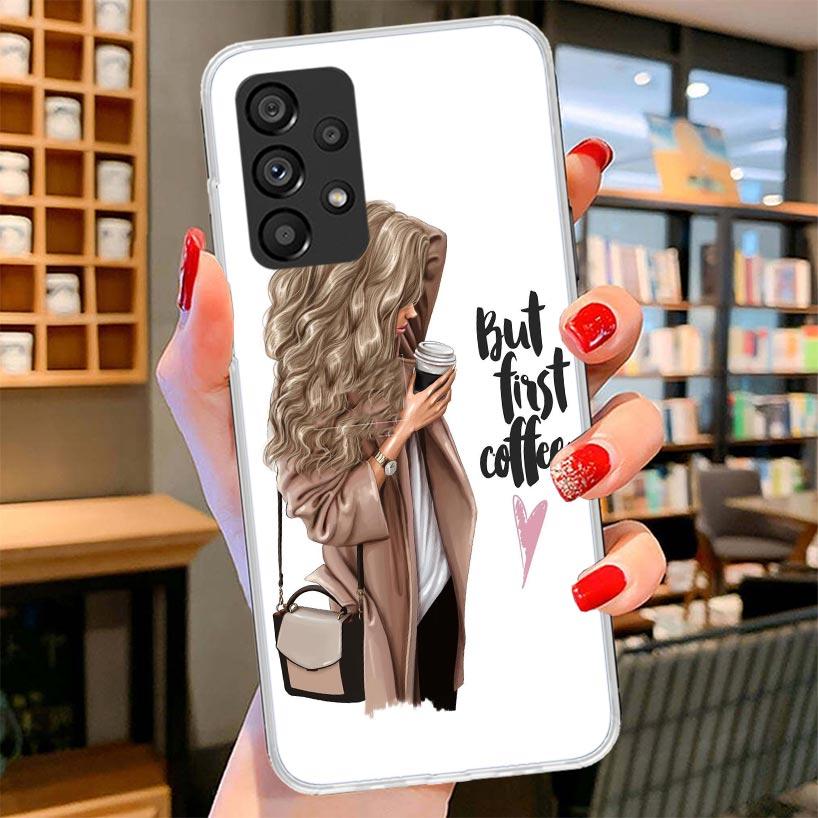 Кейс для телефона 'Girl Boss' для Samsung Galaxy A17 A37 A57 A16 A26 A36 A56 A15 A25 A35 A55 A14 A24 A34 A54 A13 A23 A33 A5