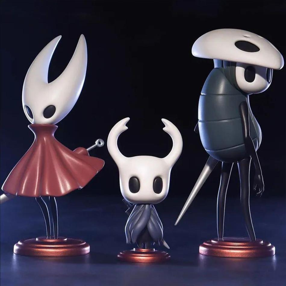 Hollow Knight Три Мечника Игровой Гаражный Набор Боевая Машина Торт Настольные Модели Декорации Шасси Изысканные ПВХ Фигурки Игрушка для Мальчика