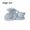 1 Pcs Resin Angel Dog Cat Statue Garden Decor Puppy Tombstone Sculpture Ornaments Gifts for Yard Home Decoration