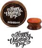 Printtoo Craft Textile Wooden Rubber Happy Valentine's Day Round Stamp Scrap-booking-2