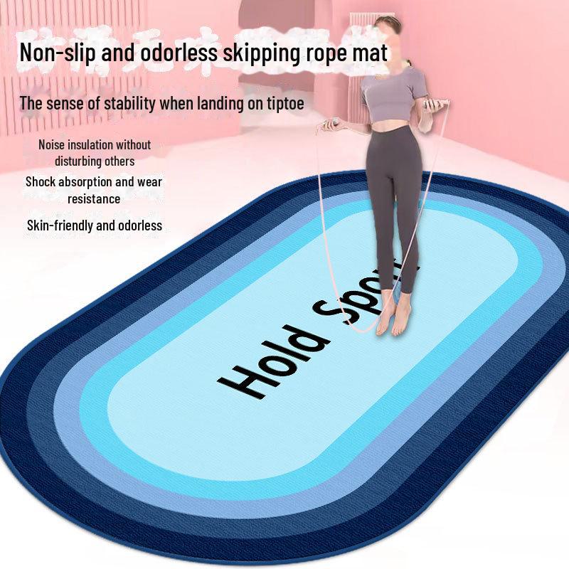 Anti-Slip Skipping Rope & Yoga Mat for Home Fitness – Sound Insulating & Shock Absorbing