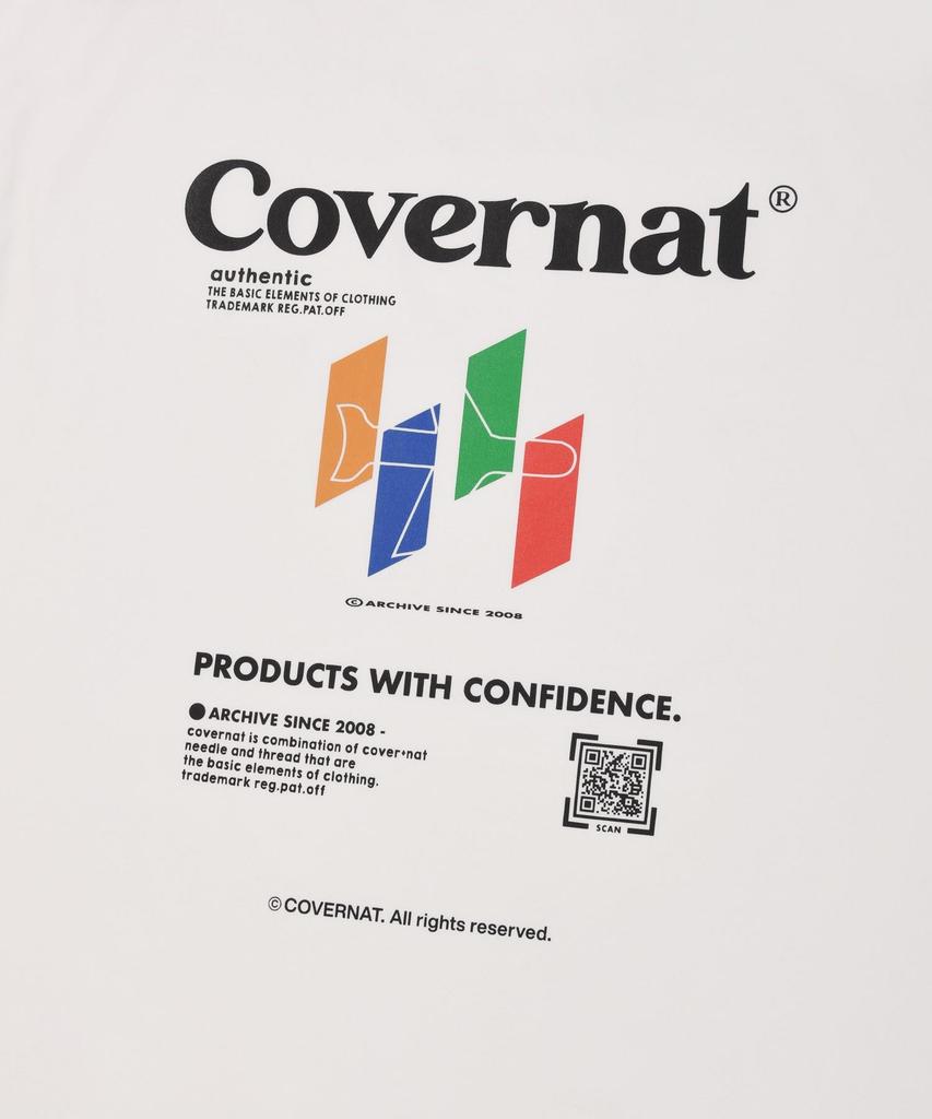 COVERNAT Белая футболка для путешествий