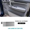 KUNGKIC Настоящая Мягкая Накладка на Дверь из Углеродного Волокна для Porsche Cayenne 2003 2004 2005 2006-2010 Отделка Салона Автомобильные Аксессуары