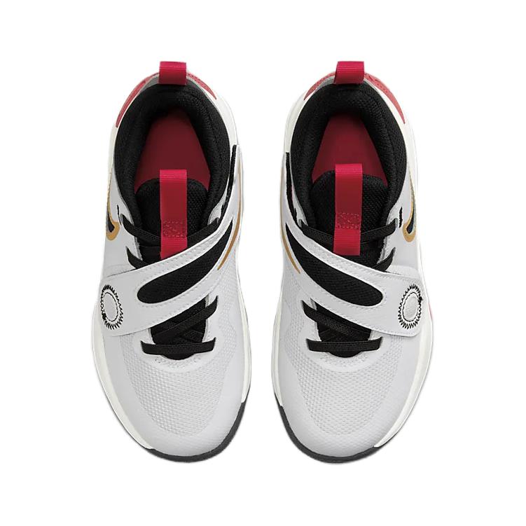 Nike Команда Hustle D 11 PS Унисекс Белый Металлик Золотой Университетский Красный Черный DV8994-104