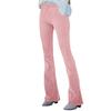 Women's Corduroy Flare Pants Elastic Waist Bell Bottom Trousers