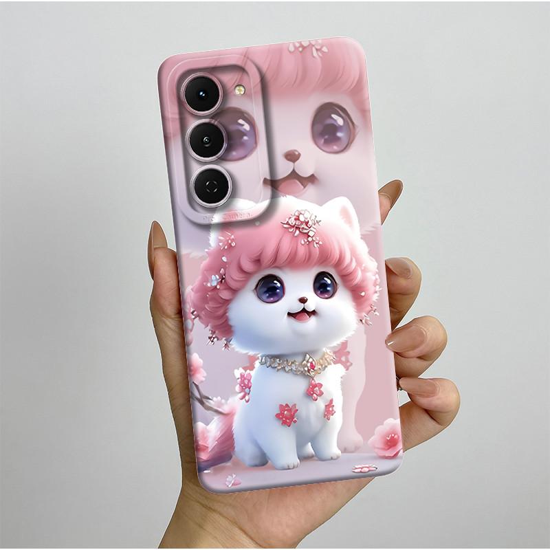 Чехол для Tecno Spark 40 Pro 40Pro+ Plus 4G Эстетичный Цветочный Чехол для Телефона Тонкий Жидкий Силикон Защита от Падений Мягкий Чехол