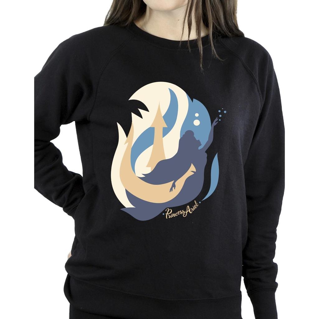 Disney Womens/Ladies The Little Mermaid Colour Silhouettes Sweatshirt