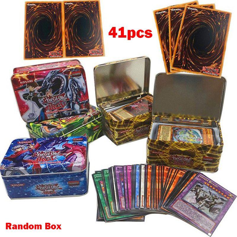 Изысканная Железная Коробка 41 шт. Игровые Карты Yugioh Для Детей и Коллекционеров