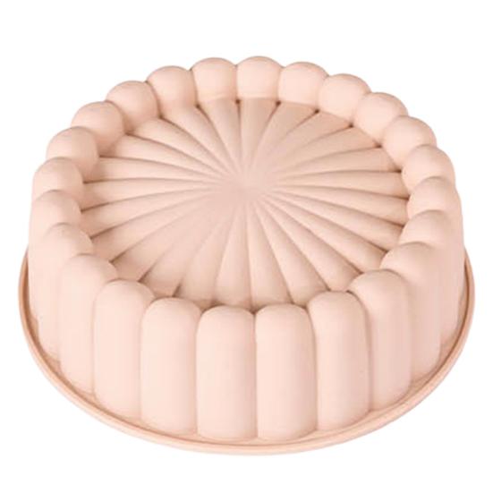 Безопасная силиконовая форма для выпечки, круглая термостойкая ручная работа