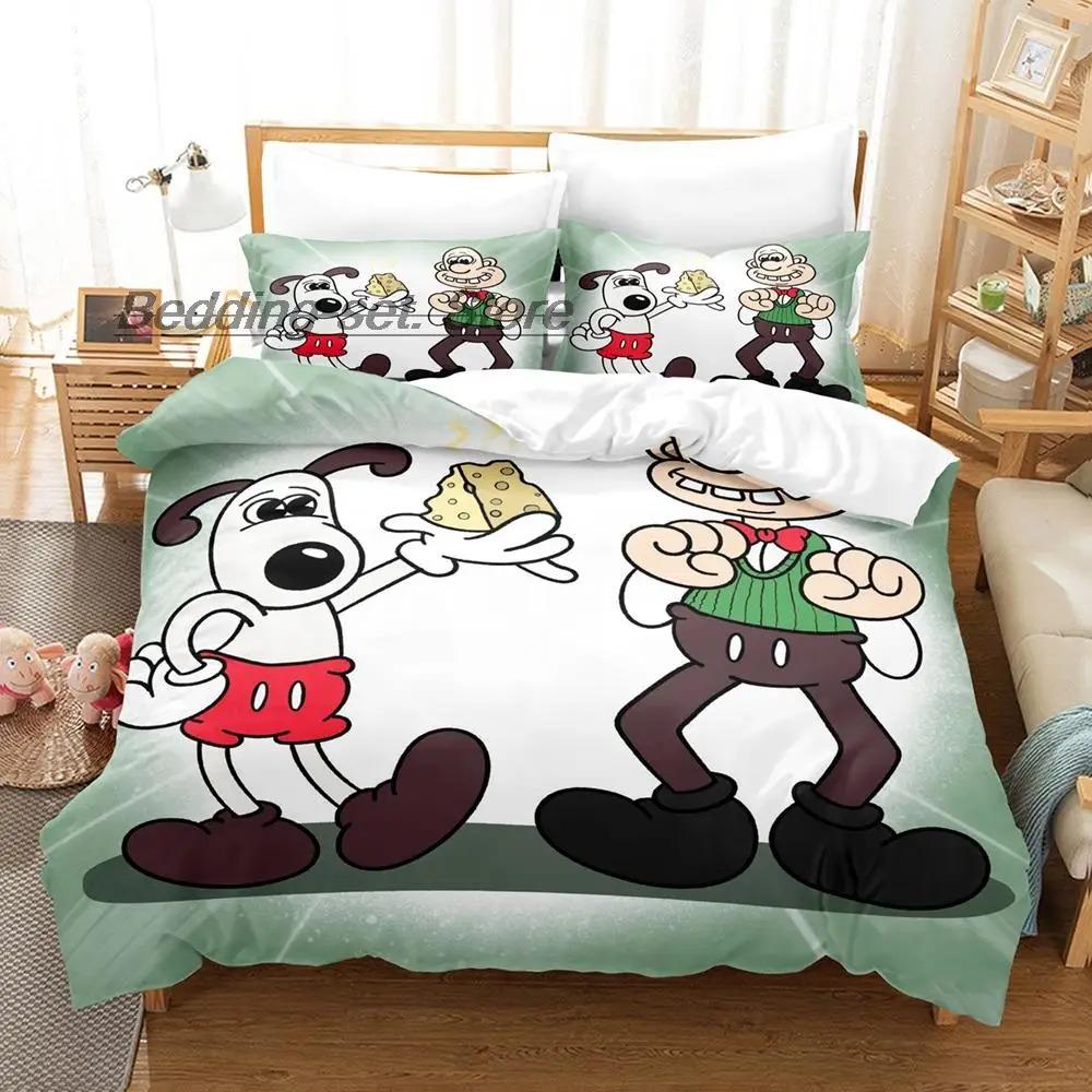 Kawaii Gromit Bedding Collection Single Twin Full Queen King Size Bed Collection Aldult Kid Bedroom Duvetcover Collections Print Anime With Bed Lin