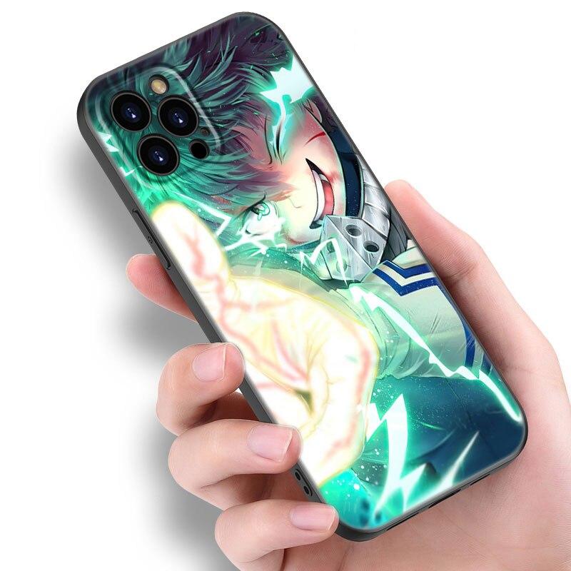 Чехол для телефона My Hero Academy для Apple iPhone 13 12 Mini 11 Pro XS Max XR X 8 7 6S 6 Plus SE 2022 2020 5S 5, мягкий черный чехол из ТПУ