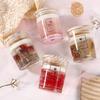 Желе из сухих цветов Ароматерапевтическая свеча Аромат для дома Подарочная коробка Соевый воск Кристальный стакан Воск Сувенир Украшение