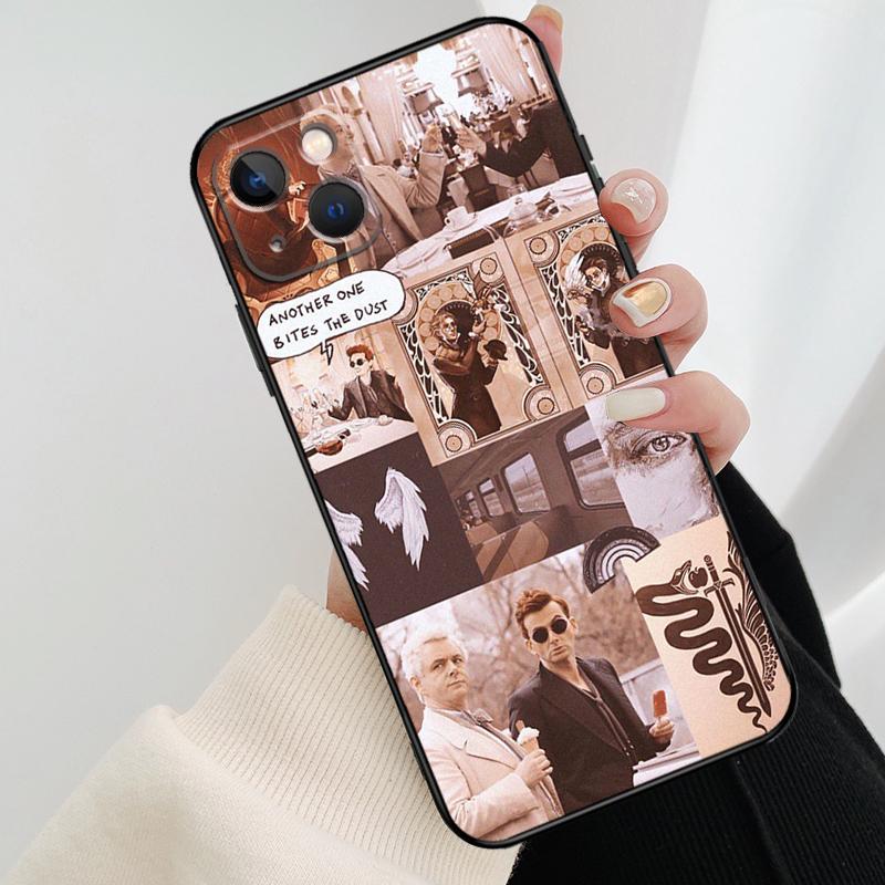 Чехол 'Благие Знамения' Для iPhone 12 11 13 14 15 16 Pro Max Mini Чехол Для iPhone XR X XS Max Plus Чехол Для Телефона