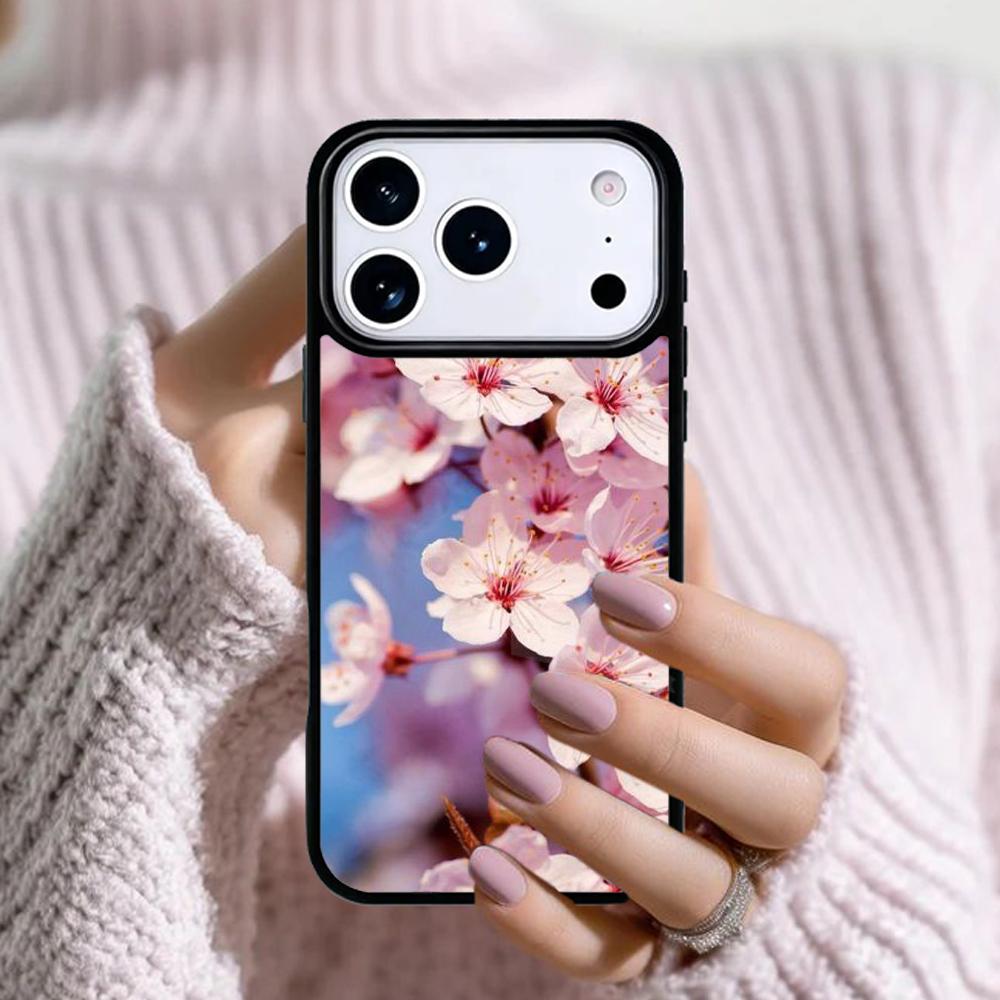 Чехол для телефона 'Цветущая вишня Сакура' для Apple iPhone 17 Air 16E 15 14 Plus 13 12 11 Pro Max Mini Funda Чехол