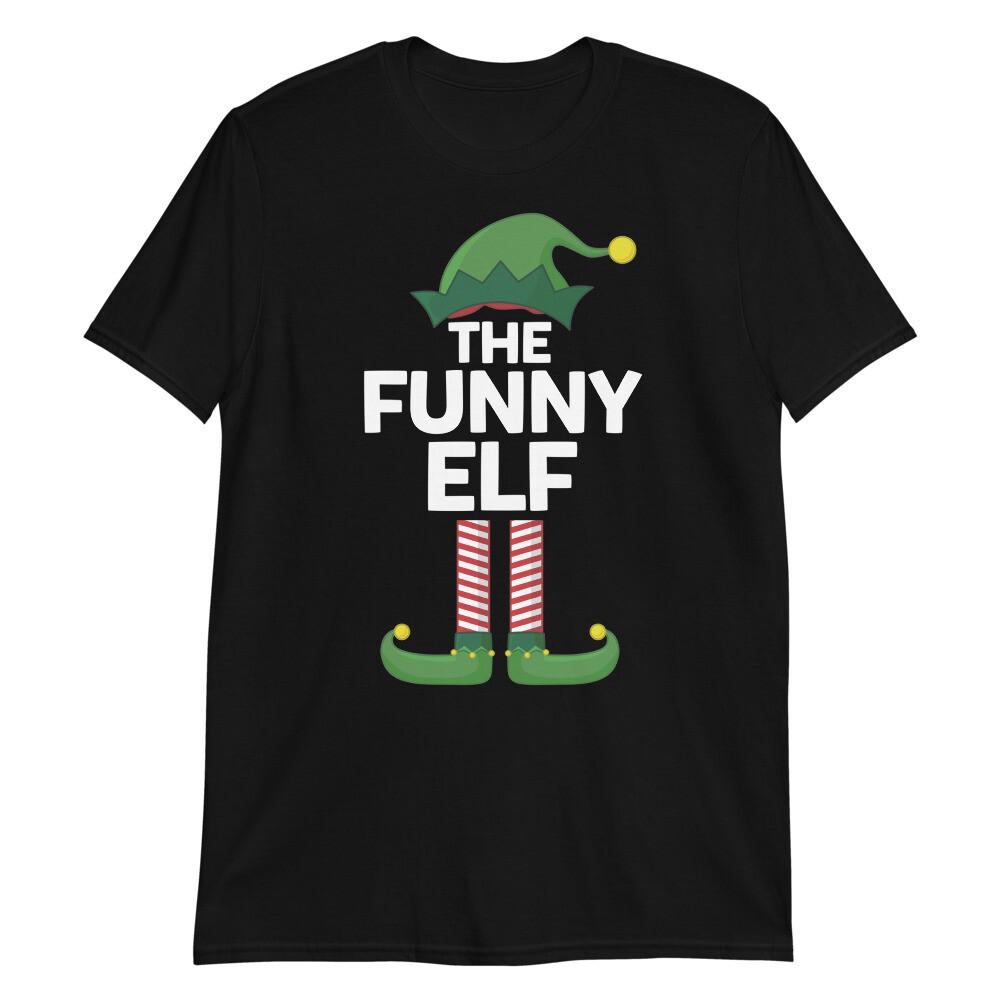 THE FUNNY ELF Unisex T-Shirt Family Funny Christmas Holiday Elves Matching xMas
