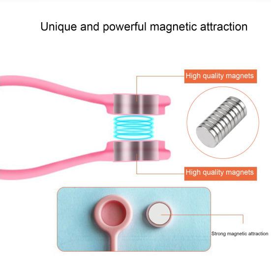 5/10 шт. силиконовые кабельные стяжки магнитные сматывающие зажимы для кабеля стяжки-закрутки органайзер для шнура