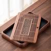 Handun Solid Wood Tea Tray with Drainage