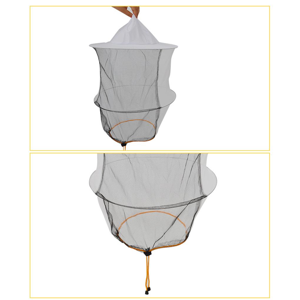 2pcs/set Beekeeping Hat With Fabric Mesh Bees At Bay With Style Multi-purpose High-quality Fabric High Definition Veil