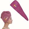 Microfiber Hair Drying Towel Shower Cap Bath Hats For Bathroom Women Dry Hair Cap Quick Drying Soft Towel For Lady Turban Head