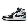 Jordan Air Jordan 1 Винтажные Баскетбольные Кроссовки Женские Средние Сине-Зеленые DQ8423-301(Team80-S-BOX)
