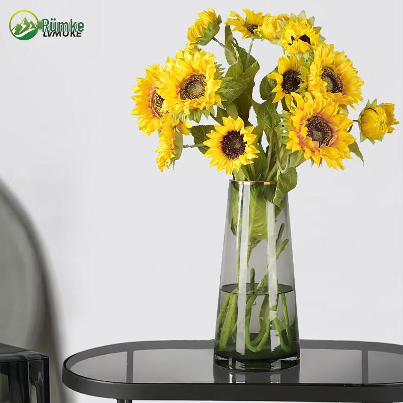 Декоративная стеклянная ваза Liumke