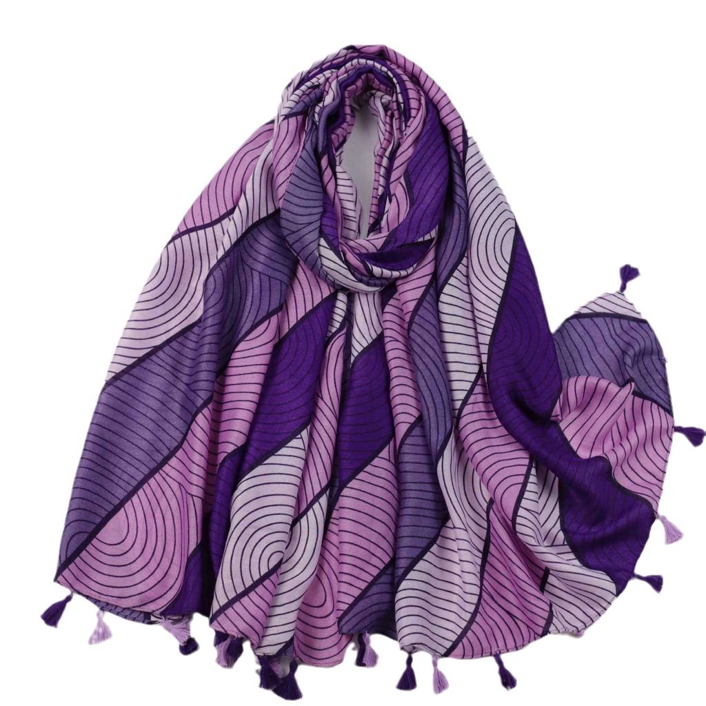 2024 Spring And Autumn Winter New Cotton And Hemp Long Thin Scarf Travel Versatile Sunscreen Warm Shawl For Women