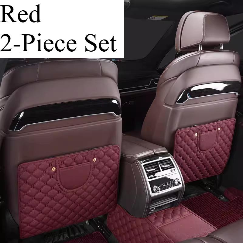 Car Anti-kick Pad Rear Universal Car Seat Back Storage Anti-wear Pad Leather Anti-dirty Leather Protective Pad Accessories