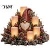 Festival Event Ornaments Christmas Lighted Centerpiece, Atmospheric Ornament with Warm Glow, USB Festive Living Room Accents Powered Plastic