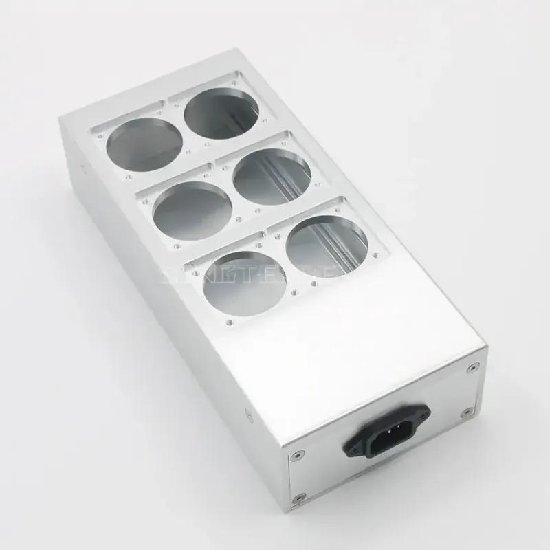 Полностью алюминиевый HiFi US Power Case DIY Box HIFI EU Power Case Шасси с европейской стандартной розеткой
