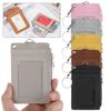 New Bus Cards Cover PU Leather Coin Purse ID Card Holder Keychain Wallet