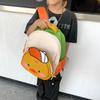 Adorable Cartoon Duck Design Children's Backpack With Detachable Front Pouch For School