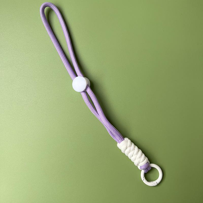 Цветной шнурок для телефона с узлом: Креативный короткий плетеный съемный ремешок-брелок против потери для чехлов для телефонов