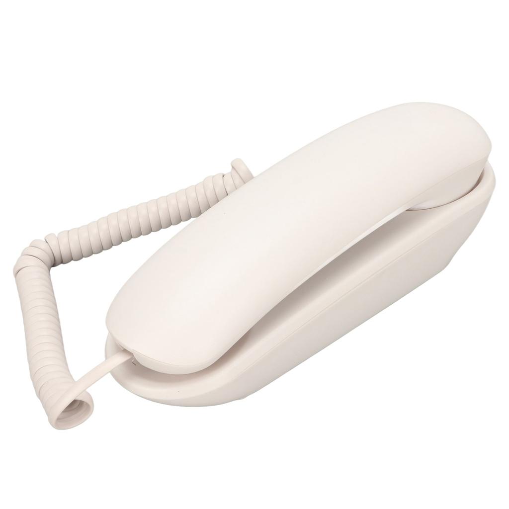 Wall Telephone Multifunction Big Buttons Redial Mute Function Corded Wall Phone for Home Office