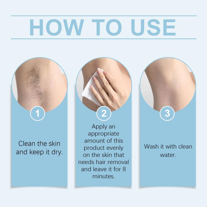 Redness Reducing Hair Remover Cream for Legs Arms Painless and Long Lasting Smooth Summer Skin Formula