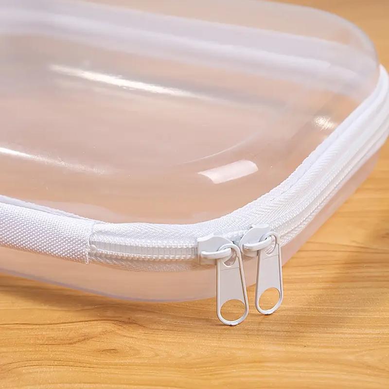 1 шт. Прозрачный пылезащитный косметический чехол, многофункциональный ящик для хранения, дорожная сумка для хранения из ПЭТ, органайзер, аксессуары