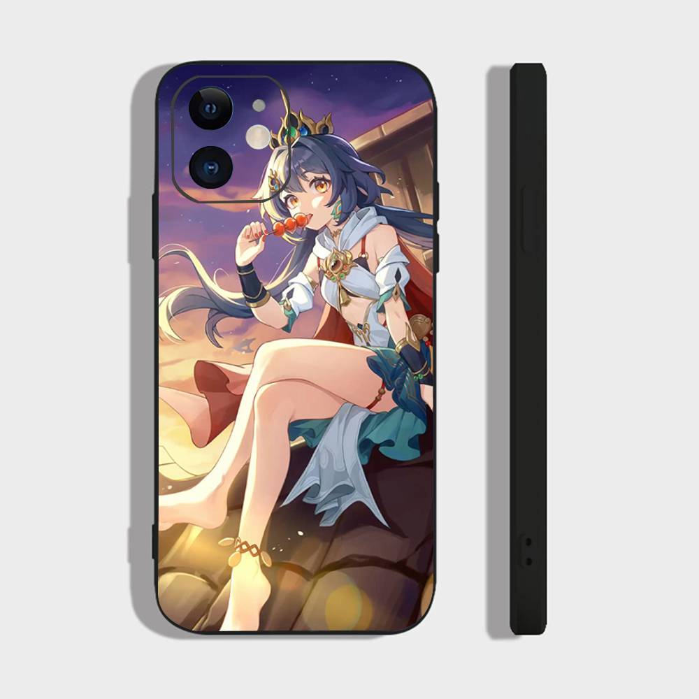 Yunli Анимированная игра Honkai Star Rail Чехол для телефона для iPhone 17 Air 16 15 14 13 Pro Max 11 12 Черный силиконовый чехол