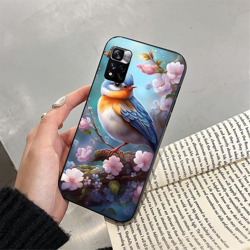 Чехол для телефона с птицами для Xiaomi Redmi note 13 12 Pro 11S 11 10 Pro 10S 12S Redmi 10 13C 9C