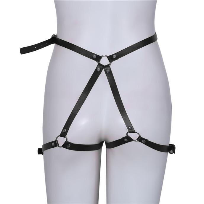 Женский пояс для чулок с подвязками Готический боди Сексуальное нижнее белье Пояс-портупея от талии до бедра Подвязки для бедер Пояс EMA