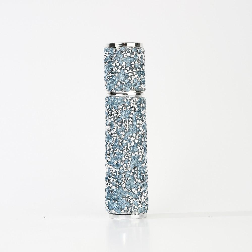Rhinestones Empty Atomizer Refillable Cosmetic Container Sparkling 10ml Perfume Bottle  Travel