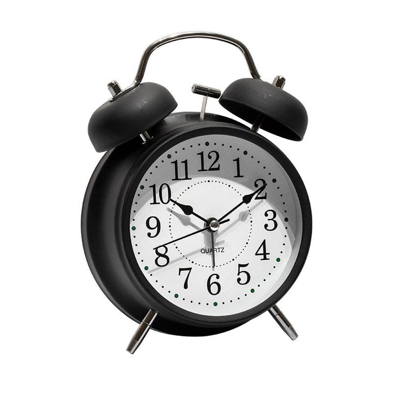 4-inch Analog Clock Backlight Snooze Function Contemporary Design Children Loud ABS Electronic Alarm Clock